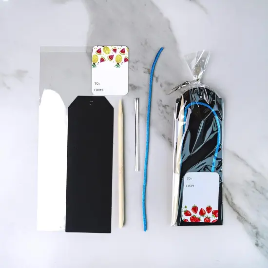 48 Sets 6 Styles Magic Color Scratch Bookmarks Making Craft Kits {4}