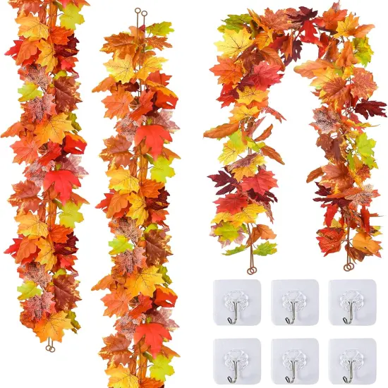 3 Pack Fall Decor for Home Fall Leaves Garland {1}