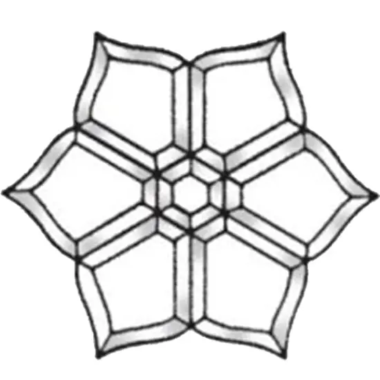 10" x 10" Clear Glass Bevel Cluster BC334 {1}