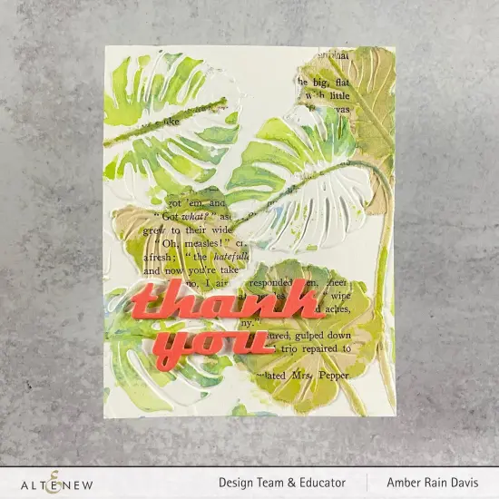 Monstera Leaves 3D Embossing Folder {3}