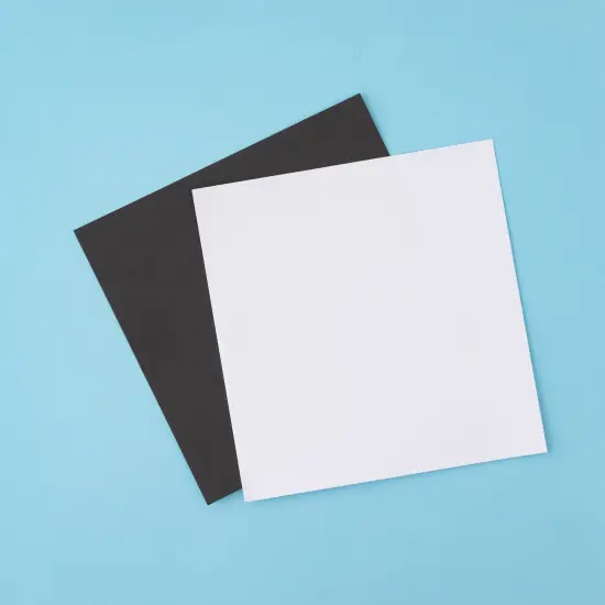 Colorbok Single-Sided Cardstock 6"X6" 100/Pkg-Black & White, 50 Each {4}