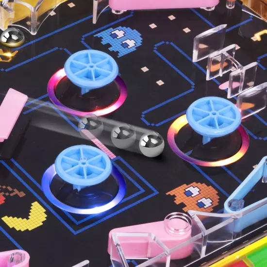 Ambassador Games: Pac-Man Arcade Pro Pinball - Light & Sound Tabletop Game, Vibrating Bumbers, Flashing LEDs, Scoreboard, Licensed, Adults-Kids 6+ {5}