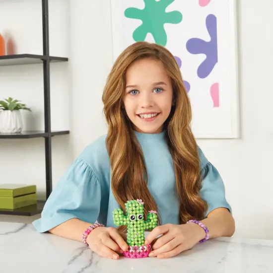 Make It Real: LinXo: Lookin' Sharp! Light-Up Decor - 2-In-1 Create A Light-Up Cactus OR Fairy String Lights - 294pc DIY Craft Kit, Girls & Kids Age 6+ {5}