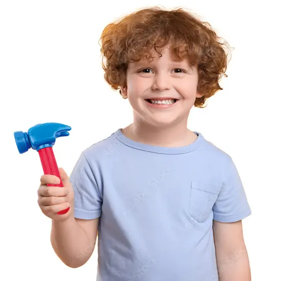 Nothing But Fun Toys: Let's Play - Tool Belt - 8pc Pretend Play Toy Set, Adjustable Canvas Belt & Tools, Hammer-Wrench-Pliers & More, Kids-Toddlers 2+ {5}