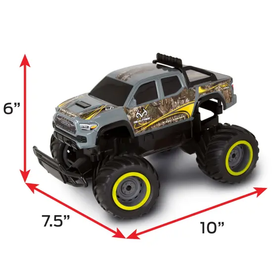RealTree: RTR RC - Toyota Tacoma - Gray Camo - 2.4 Ghz High Performance for Donuts & Wheelies, Turbo Boost, Ready-To-Run Radio Controlled Vehicle {5}