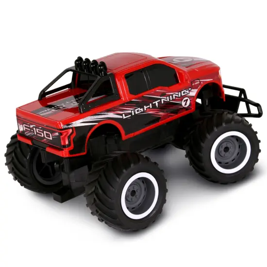 Mean Machines: RTR RC - Ford F150 Lightning - Red - 2.4 Ghz High Performance for Donuts & Wheelies, Turbo Boost, Ready-To-Run Radio Controlled Vehicle {5}