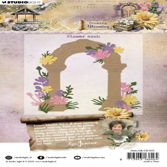 Jenine's Mindful Art Cutting Die-Flower Arch, Growing & Blooming {2}