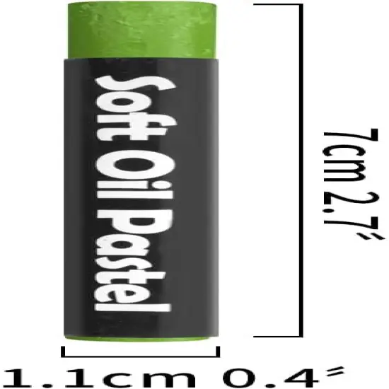 12Pcs Creamy Soft Oil Pastels Monochrome Artists Grade Vibrant Colored Chalk Soft Pastel Painting Kit Art Set for Professionals Painting Drawing Sulphur Spring {5}