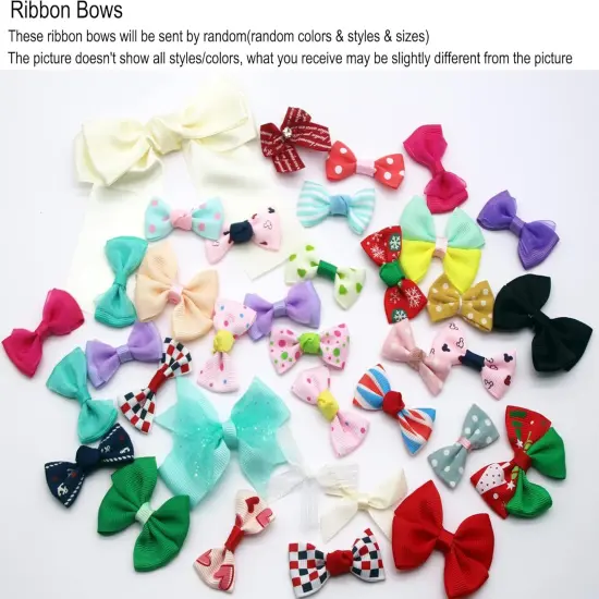 100 Count Mix Satin Ribbon Rose Flowers {3}