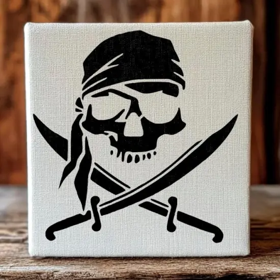 Pirate Skull Stencil(Plastic) {4}