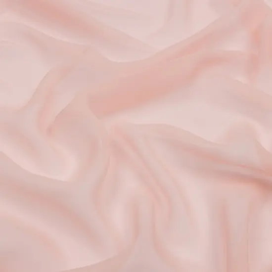 1 Yard Soft Draped Silk Chiffon Fabric Elegant Veiled Rose 54 inch Width {1}