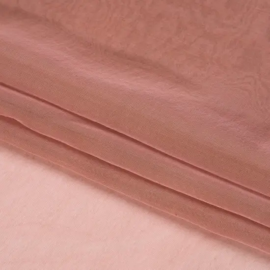 1 Yard Lightweight Silk Voile Fabric 54" Wide Iridescent Rose & Bronze for Scarves & Draping {4}