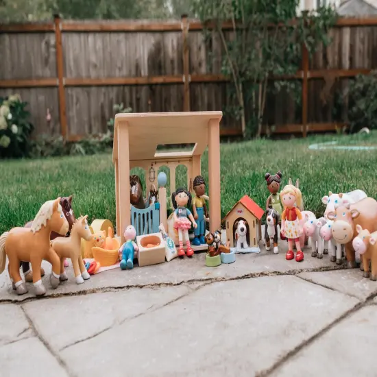 HABA Little Friends Spotted Calf - 2.75" Farm Animal Toy Figure Multicolor {7}