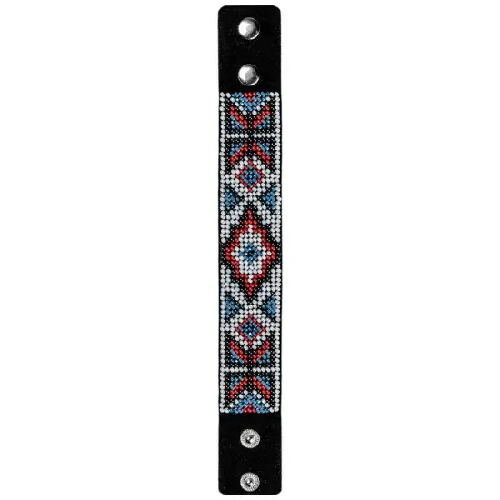 Bead embroidery kit on artificial leather {3}