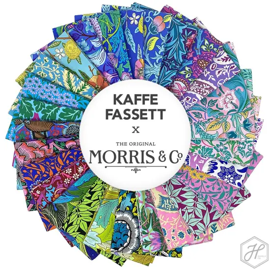 Strawberry Thief in Blue (pwkw013.blue) | Kaffe x Morris and Co. | The Original Morris & Co | Free Spirit {2}
