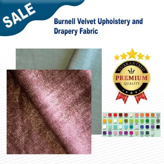 Burnell Velvet Upholstery and Drapery Fabric Midnight {2}