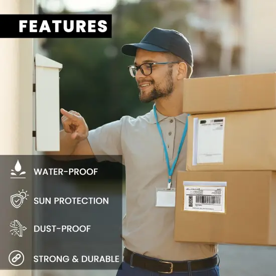 Shipping Label Sleeves 500Pcs {3}