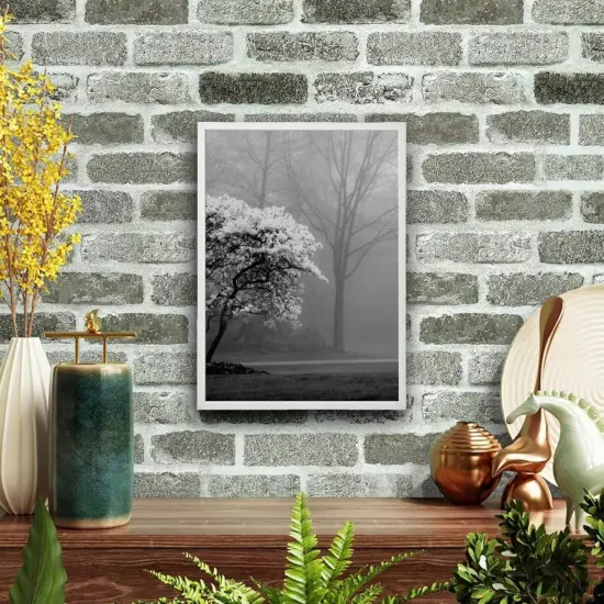 19&frac34;x27&frac12;" White Frame &ndash; Horizontal/Vertical, No-Nail Hanging, Safe Front Protection! {3}