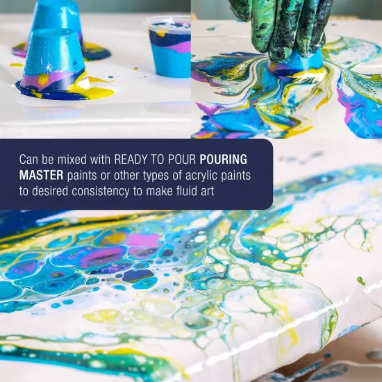 16oz (Pint) Pouring Paint Matte Medium - Professional Acrylic Medium for Improving Paint Flow & Cell Effects Creator, Viscosity Adjuster {5}