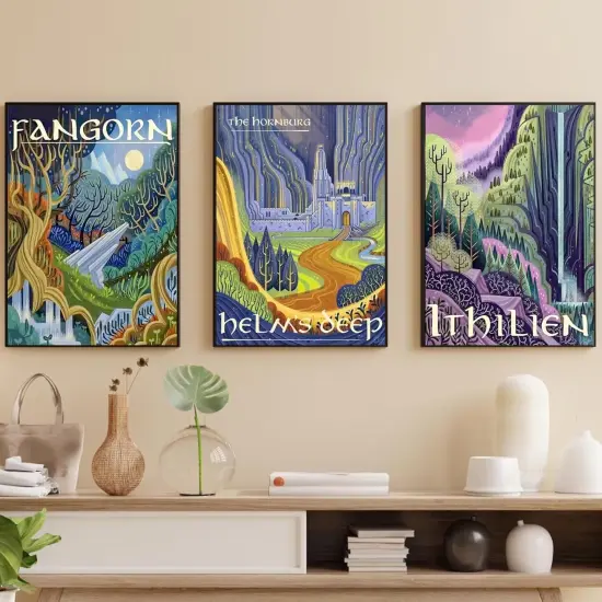 6Packs Ring Abstract Landscape Diamond Painting Kits for Adults {4}