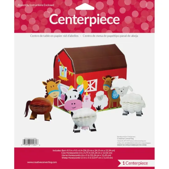 Farmhouse Fun Honeycomb Table Centerpiece Decoration {1}