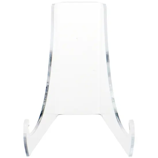Plymor Clear Acrylic Flat Back Easel With Extra Deep Support Ledges, 4.5" H x 4" W x 5.75" D {3}