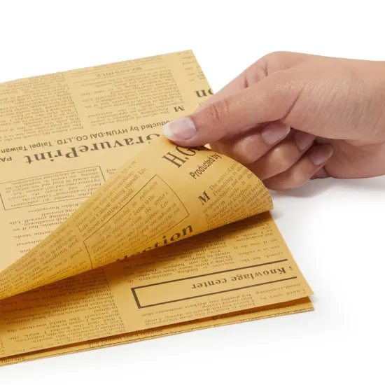 Juvale 12 Sheets of Kraft Paper - Vintage Newspaper Wrapping Paper - Brown Gift Wrap for Arts and Crafts, Bulletin Board Easel, DIY Projects (28 x 20 Inches) {6}