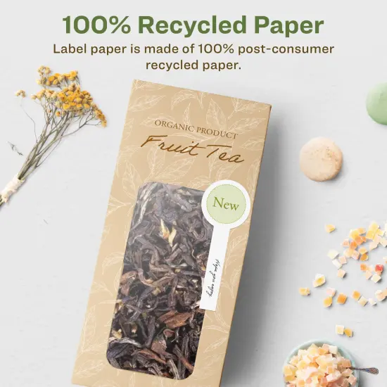 Avery Recycled Matte White Labels,1-1/2" x 4" Lollipop {2}