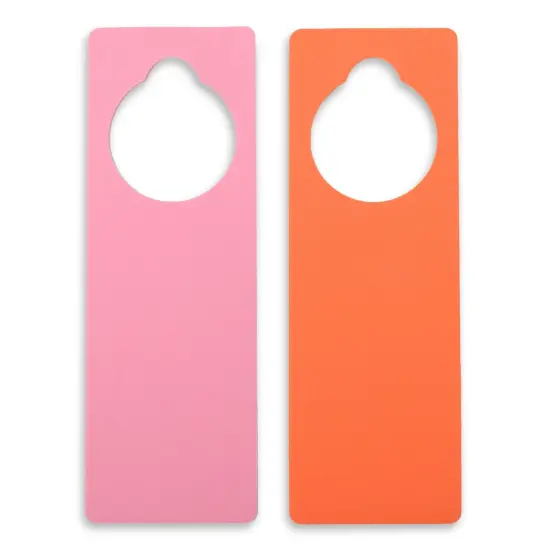 EVA Foam Door Hangers for DIY Crafts, 8 Colors (3.25 x 9.5 Inches, 24 Pack) Multicolor {6}