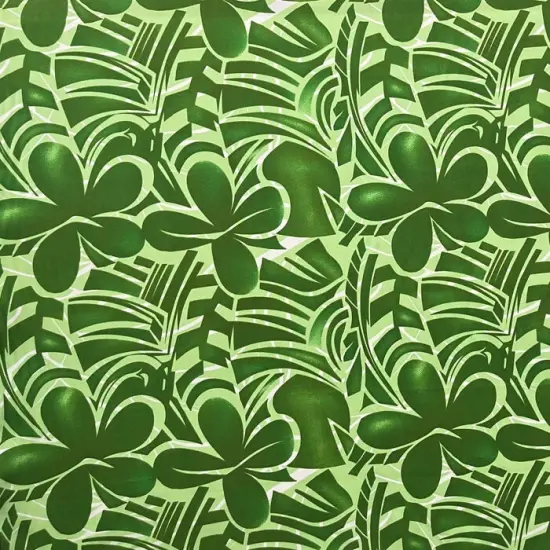1 Yard Plumeria Flower Polyester Fabric 60 Inches Wide Perfect for Apparel & Home D&eacute;cor Lime Green & G {2}