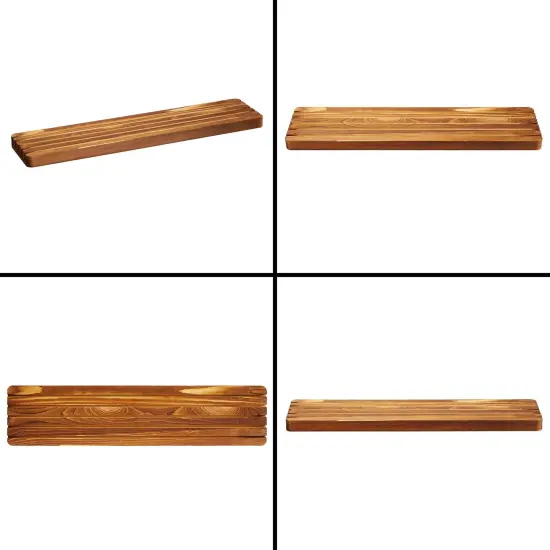 5-Slot Wooden Quilting Ruler Stand and Template Organizer, Sewing Accessories and Supplies 16.9 x 3.9 x 0.75 in Clear {6}