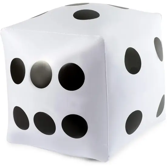 9 Pieces Giant Inflatable Dice with a Pump, Jumbo Die Set for Pool Floating Toys (3 Colors, 12 inches) Multicolor {3}