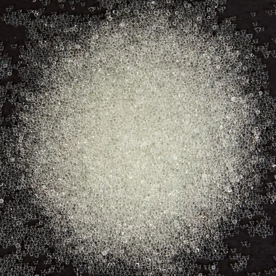 Weighted Beads for Stuffed Animals, Glass Microbead Filler for Blankets, Pillows, Reborn Dolls (10 lbs) Clear {4}