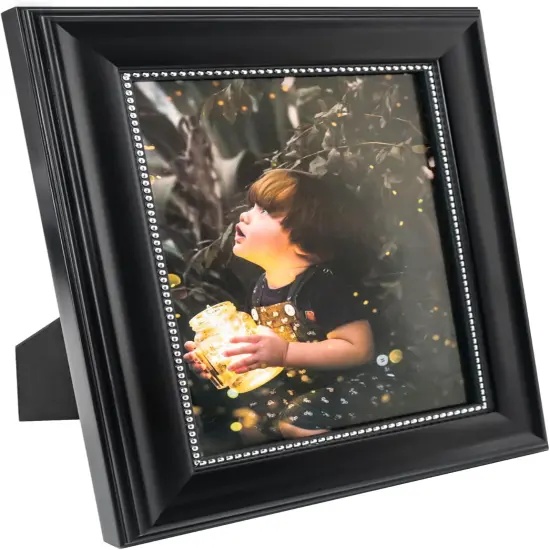 5x7 Picture Frames, Real Glass, Display Photos for Wall or Tabletop {2}