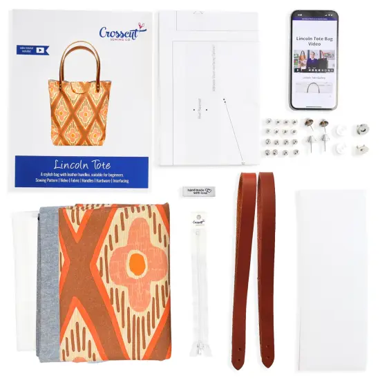 Crosscut Sewing Co.&reg; Lincoln Tote Sewing Kit - Beginner Sewing Project Kit Pacific {2}