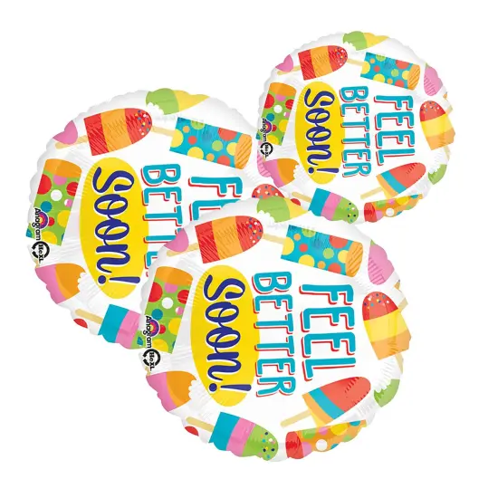 Anagram&reg; Feel Better Soon Popsicle Balloon 18 Inch {4}