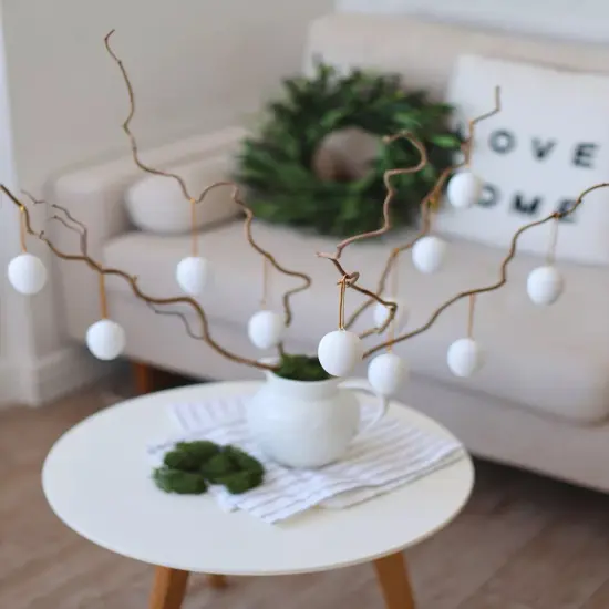 30 Pcs DIY Easter Eggs with 8 Pens, White Plastic Easter Eggs with Ribbon Rope, Paintable Fake Hanging Egg Ornaments Crafts for Kids {4}