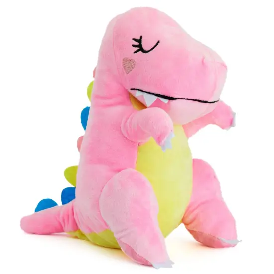 Small Pink Plush Dinosaur Stuffed Animal Toy for Gifts, 10 In Dinosaur Stuffed Animal {1}