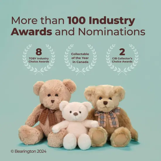 Bearington Collection Lil' Bensen Small Teddy Bear Stuffed Animal 10 In - Teddy Bears Plushies - Bear Plush for Baby, For Ages 3-14 Brown {4}