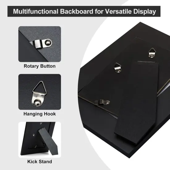 5x7 Picture Frame Photo Frame, Made of Solid MDF Wood with Real Glass {5}