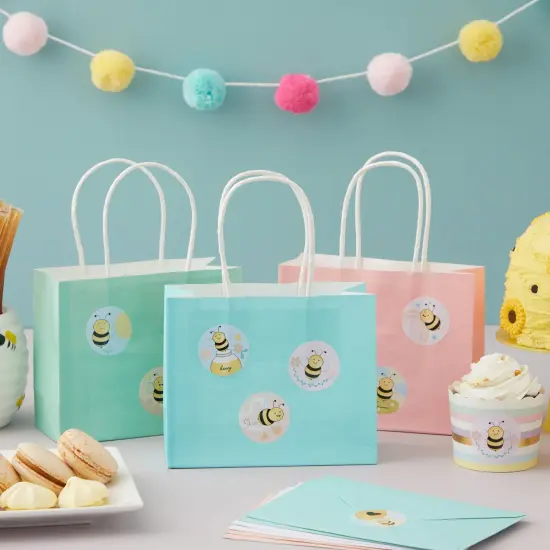 1000 Pieces Bumble Bee Stickers for Kids, Classroom Reward, DIY Crafts, Round, 9 Designs (1.5 In) Multicolor {2}