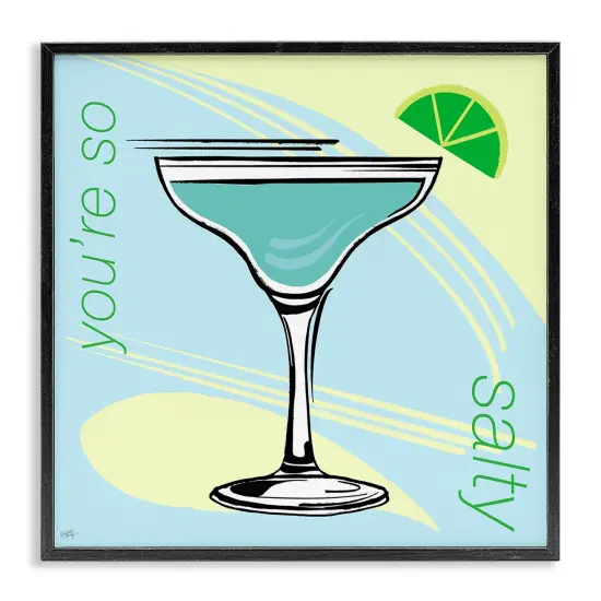 Stupell Industries You're So Salty Cocktail Framed Giclee Wall Art Design by Elizabeth Medley {1}