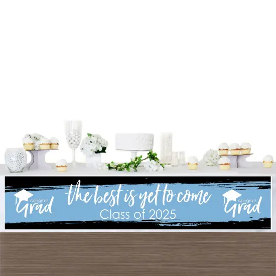 Big Dot of Happiness Light Blue 2025 Graduation Party Decorations Party Banner {4}