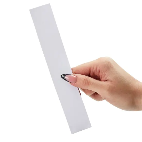 300-Pack Money Bands for Cash, Blank Self-Adhesive Currency Straps, Bill Wrappers (White, 7.8x1.2 In) {7}