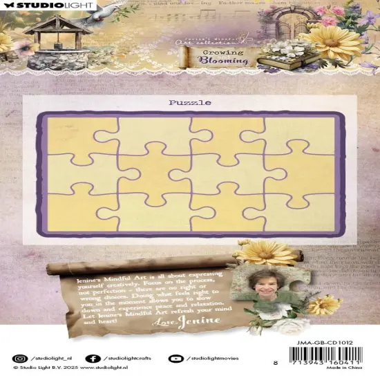Jenine's Mindful Art Cutting Die-Puzzle, Growing & Blooming {3}