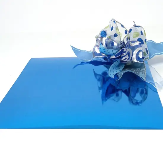 AZURE BLUE Mirror Foil Cardstock - 12x12 Foil Cardstock - Encore {4}