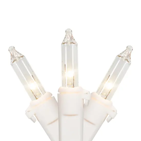 Northlight Mini Incandescent Christmas Lights - Clear - 10' White Wire - 50ct {3}