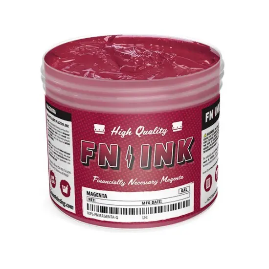 FN-INK Plastisol Screen Printing Ink Magenta {1}