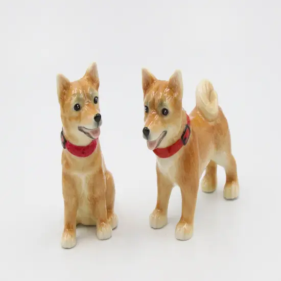 Ceramic Shiba Inu Salt And Pepper Shakers, The Doge, Home D&eacute;cor, Gift for Her, Gift for Mom, Kitchen D&eacute;cor, Dog Lover Gift {3}