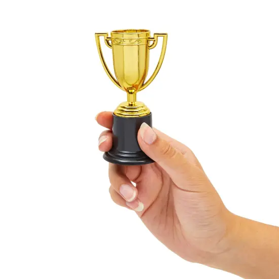 24 Pack Mini Trophies for Awards, Gold Participation Trophy Cups for Sports Tournaments and Competitions (4 in) {7}